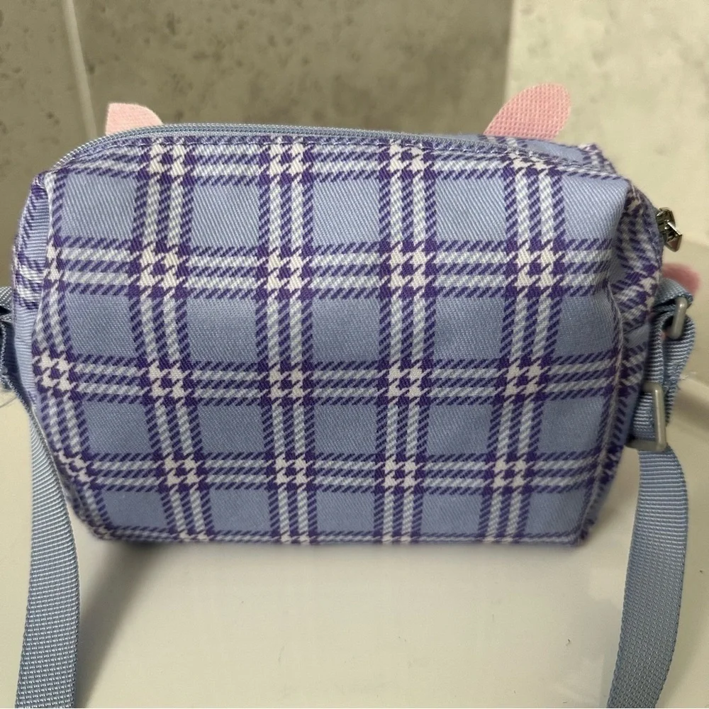 Purse Pets Plaid Owl Kids Bag - Purple and Pink